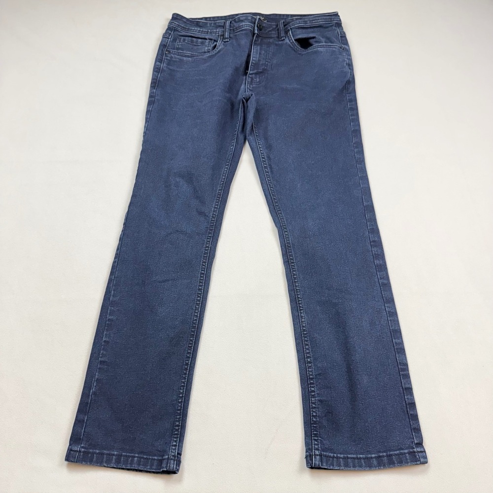 The Perfect Jean NYC Mens 32 X 30 Dark Wash Denim Jeans Slim Fit JUST1BSBM30 EUC